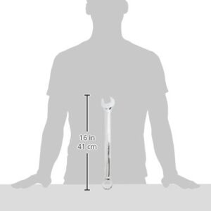 Performance Tool W30238 SAE Combo Wrench of Hardened Chrome Alloy Steel with Box End for Increased Torque, 1-3/16-Inch