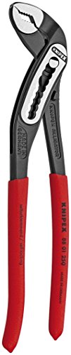 KNIPEX Tools 00 20 08 US1 Long Nose, Diagonal Cutter, and Alligator Pliers 3-Piece Tool Set, Red (Packaging May Vary)