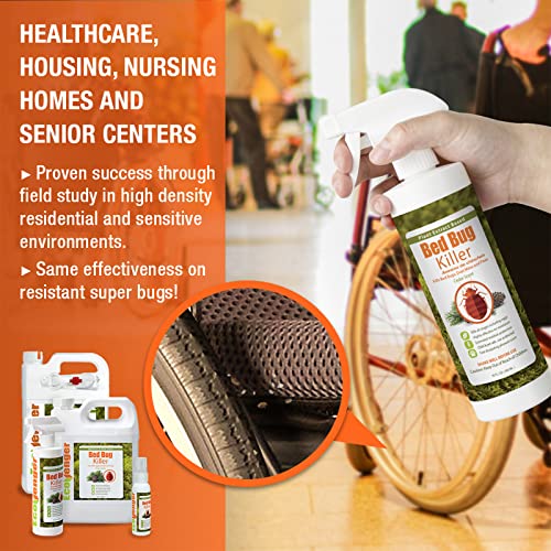 EcoVenger by EcoRaider Plant Extract Based Bed Bug Killer 1 Gallon, Child & Pet Safe, Fast Kill 100% + Kills Eggs and The Resistant, Extended Residual Protection, Plant Extract Based & Non-Toxic