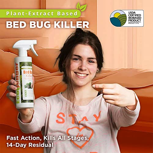 EcoVenger by EcoRaider Plant Extract Based Bed Bug Killer 1 Gallon, Child & Pet Safe, Fast Kill 100% + Kills Eggs and The Resistant, Extended Residual Protection, Plant Extract Based & Non-Toxic