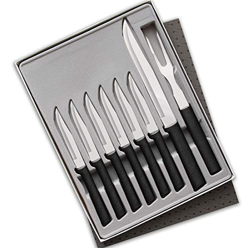 Rada Cutlery Meat Lover’s 8-Piece Steak Knife Gift Set – Stainless Steel Blades and Steel Resin Handles