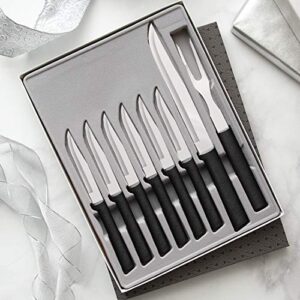 Rada Cutlery Meat Lover’s 8-Piece Steak Knife Gift Set – Stainless Steel Blades and Steel Resin Handles