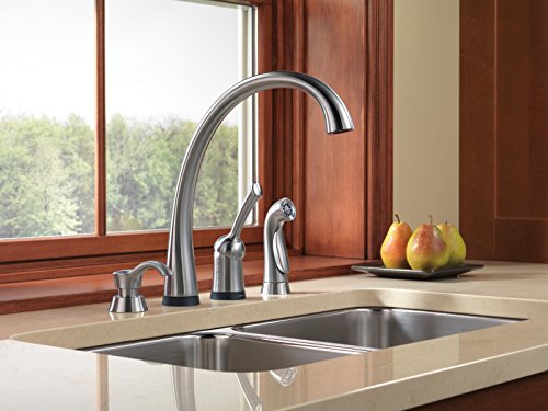 Delta Faucet Pilar Kitchen Soap Dispenser for Kitchen Sinks, Arctic Stainless RP50781AR