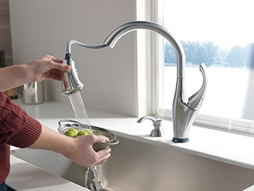 Delta Faucet Pilar Kitchen Soap Dispenser for Kitchen Sinks, Arctic Stainless RP50781AR