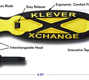 Klever XChange, Safety Box Cutter Knife, Orange