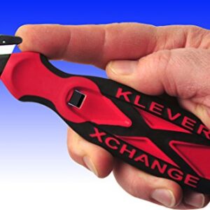 Klever XChange, Safety Box Cutter Knife, Orange