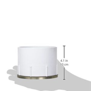 Zurn CO2450-PV3, Adjustable Floor Cleanout, 3 Inch PVC Hub Connection , Brass , 3" Pipe