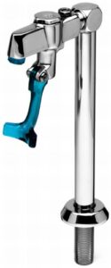 t&s brass 5gf-8p glass filler with 8-inch deck mount pedestal and 1/2-inch npt male shank