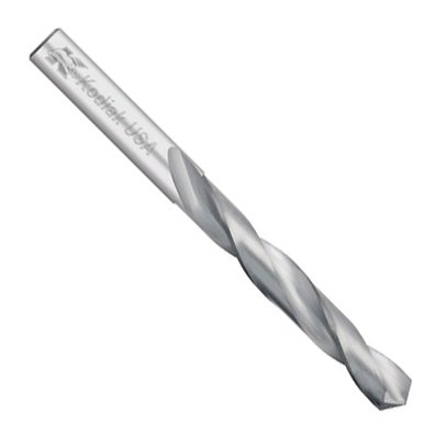 Kodiak Cutting Tools KCT217061 USA Made Solid Carbide Drill Bit, Jobber Length, 2 Flute, 3.3 mm Diameter, 32 mm Length of Cut, 57 mm Overall Length