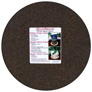 cwp ma-1400 synthetic fabric plant mat, 14-inch, charcoal/walnut brown (packaging label may vary)