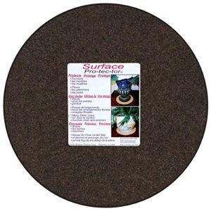 CWP MA-1400 Synthetic Fabric Plant Mat, 14-Inch, Charcoal/Walnut Brown (Packaging label may vary)