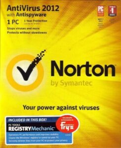norton antivirus 2012 1 pc + pc tools registry mechanic