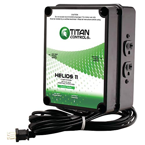 Titan Controls Classic Series Helios 11, 4-Light Controller with Trigger Cord, 240 Volt, Black