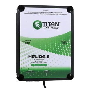 Titan Controls Classic Series Helios 11, 4-Light Controller with Trigger Cord, 240 Volt, Black