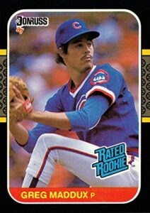 1987 donruss baseball #36 greg maddux rookie card