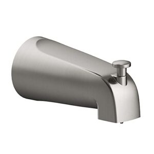 design house satin nickel 522920 slip-on tub diverter spout, 5 inch, 5-inch