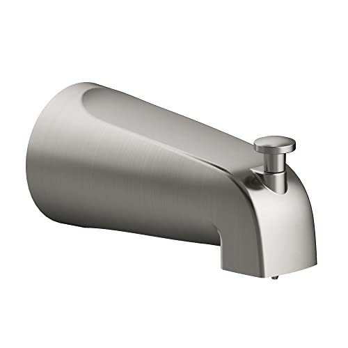 Design House Satin Nickel 522920 Slip-On Tub Diverter Spout, 5 Inch, 5-inch