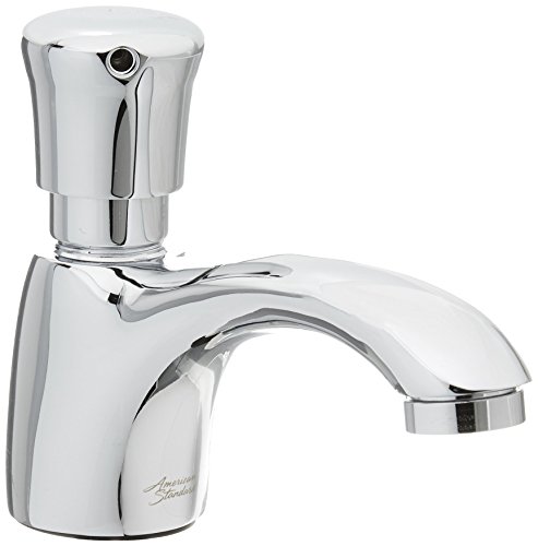 American Standard 1340119.002 Pillar Tap Metering Faucet with Extended Spout 0.5 GPM, Chrome