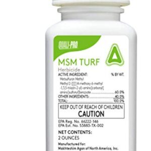 Quali-Pro MSM Turf Herbicide 2oz (Gen Manor/Blade) Weed Killer Metsulfuron Methyl 60%