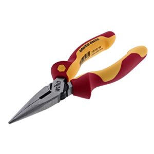 Wiha 32926 6.3-Inch Insulated Industrial Long Nose Pliers