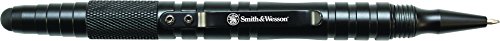 Smith & Wesson SWPEN3BK 5.4in Aircraft Aluminum Refillable Tactical Screw Cap Stylus Pen for Outdoor, Survival, Camping and EDC