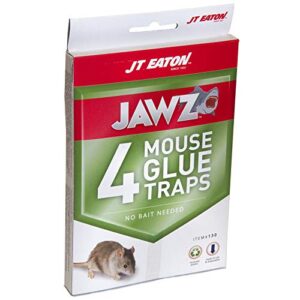 j t eaton jt eaton 130 jawz mouse glue trap (pack of 4), black
