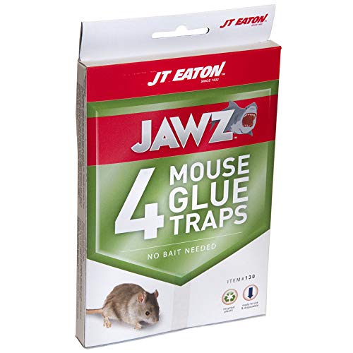 J T Eaton JT Eaton 130 Jawz Mouse Glue Trap (Pack of 4), Black