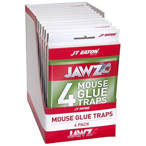 J T Eaton JT Eaton 130 Jawz Mouse Glue Trap (Pack of 4), Black