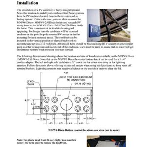 MidNite Solar MNPV6-Disco Combiner Disconnect