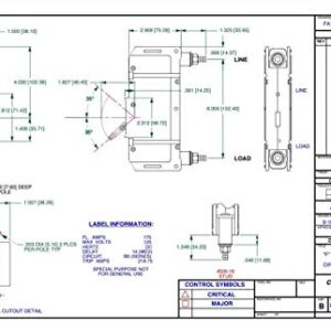 Midnite Solar MNEDC250 Panel Mount Breaker - 250 Amp