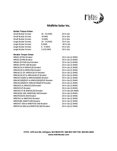 Midnite Solar MNEDC250 Panel Mount Breaker - 250 Amp