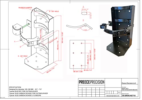 Fire Extinguisher Bracket, 20 lb.