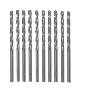 9/64-inch black oxide drill bit, 10 pack, jobber length