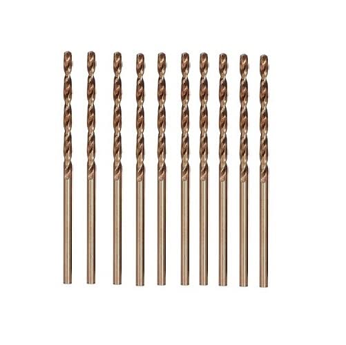 1/8-Inch Cobalt Drill Bit, 10 Pack, Jobber Length