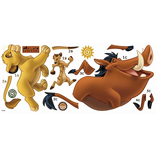 RoomMates RMK1922GM The Lion King Peel and Stick Giant Wall Decals