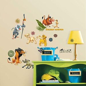 roommates rmk1921scs the lion king peel and stick wall decals 10 inch x 18 inch