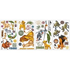 RoomMates RMK1921SCS The Lion King Peel and Stick Wall Decals 10 inch x 18 inch