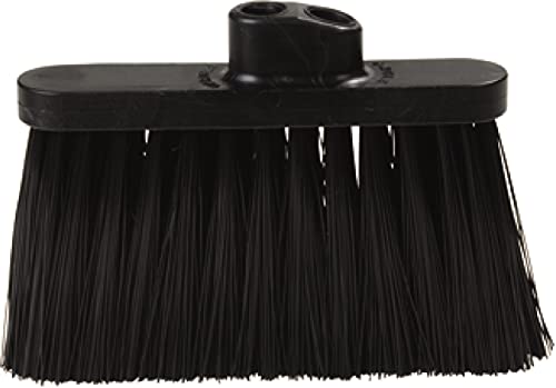 SPARTA 3685403 Flo-Pac Duo Sweep Stiff Filament Light Industrial Broom Head, Polypropylene Bristles, 11" Trim x 11" Width Bristle, 7" Overall Length, Black