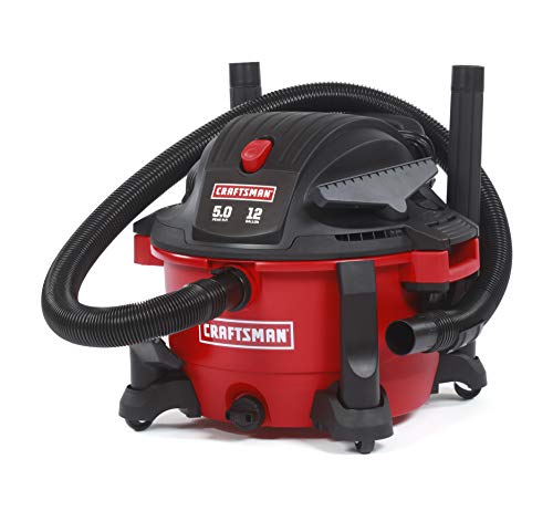 Craftsman 17765 12 Gallon 5.0 Peak HP Wet Dry Shop Vacuum