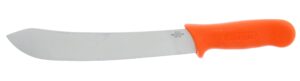 zenport k119 butcher and field harvest knife, 10-inch blade, stainless steel