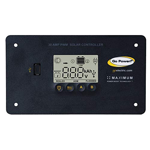 Go Power Go Power! By Valterra GP-PWM-30-UL Solar Controller - 30A, Digital , Black