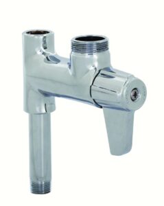 t&s brass 5afl00 faucet with add-on for pre-rinse and less nozzle