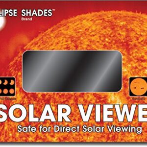 #14 Welder's Glass Solar Eclipse and Sun Viewer-Pleasing Green Image of The Sun - Made in USA