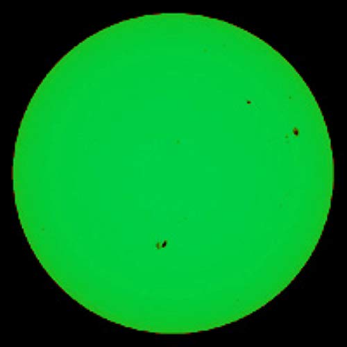 #14 Welder's Glass Solar Eclipse and Sun Viewer-Pleasing Green Image of The Sun - Made in USA