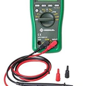 Greenlee - Dmm, 600V Ac/Dc, 10A, Cap,Temp, Elec Test Instruments (DM-45), Black