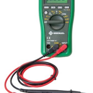 Greenlee - Dmm, 600V Ac/Dc, 10A, Cap,Temp, Elec Test Instruments (DM-45), Black