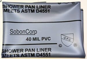 shower pan liner kit 6x7