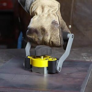 Magswitch Hand Lifter 60 Manual with 200lb to 60lb Magswitch safety, and 180 Degree Turn Knob for Small Steel Lifting