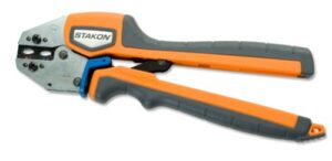 thomas & betts erg4002 ergonomic hand tool for crimping a, b and c non insulated terminals. splices and disconnects
