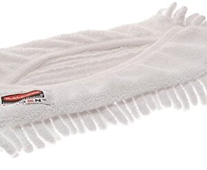 Rubbermaid Commercial Products HYGEN Quick-Connect Flexible Microfiber Mop Cover-Dust and Dirt, 11-inch, White